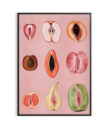 Affiche Graphique Tendance Open Fruits pas cheres