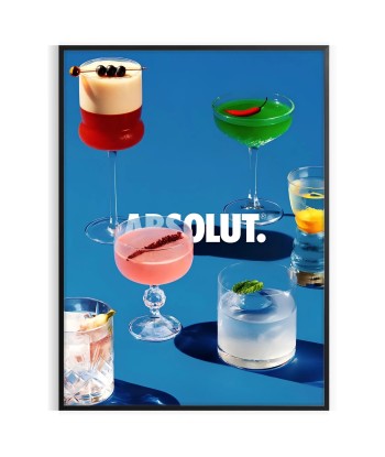 Affiche Cocktail Absolut s'inspire de l'anatomie humaine