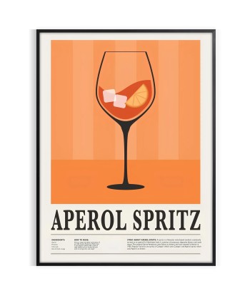 Cocktail Aperol Spritz Affiche le concept de la Pate a emporter 