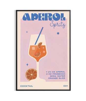 Affiche Avec Cocktail Aperol Spritz Pour