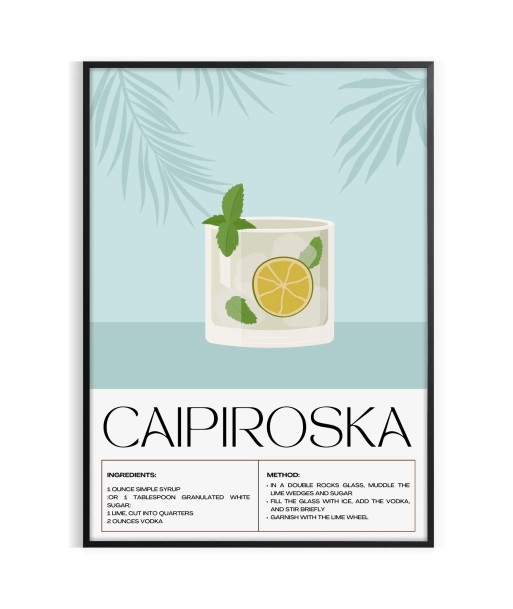 Affiche Avec Cocktail Caipiroska Les êtres humains sont 