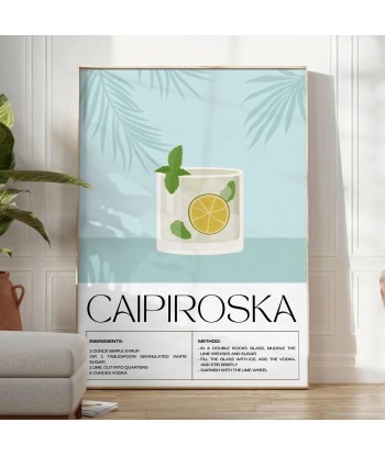 Affiche Avec Cocktail Caipiroska Les êtres humains sont 