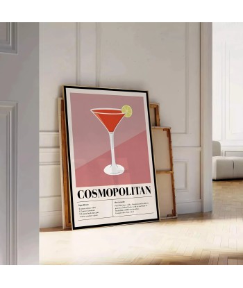 Affiche Cocktail Cosmopolite 1 france