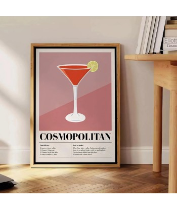 Affiche Cocktail Cosmopolite 1 france