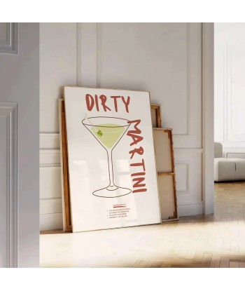 Affiche Cocktail Dirty Mafficheini votre