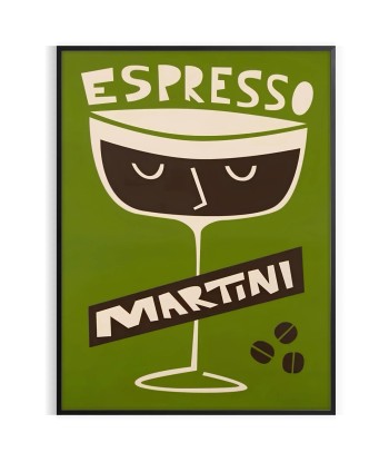 Affiche Cocktail Espresso Mafficheini Véritable concentré