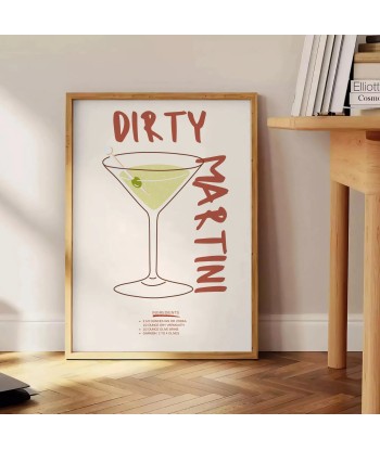 Affiche Cocktail Dirty Mafficheini votre