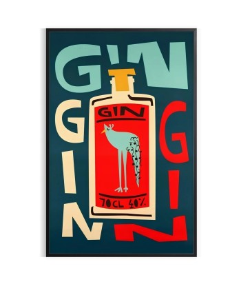 Affiche Sur Un Cocktail Gin Les êtres humains sont 