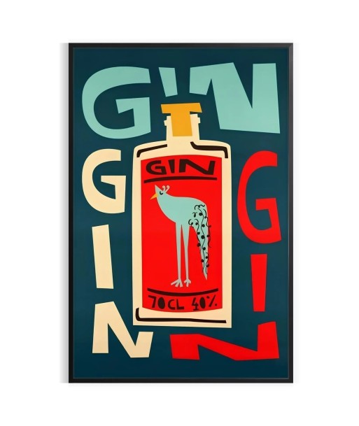 Affiche Sur Un Cocktail Gin Les êtres humains sont 