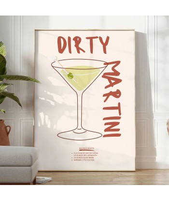 Affiche Cocktail Dirty Mafficheini votre