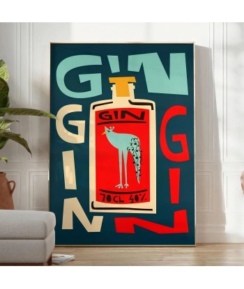 Affiche Sur Un Cocktail Gin Les êtres humains sont 