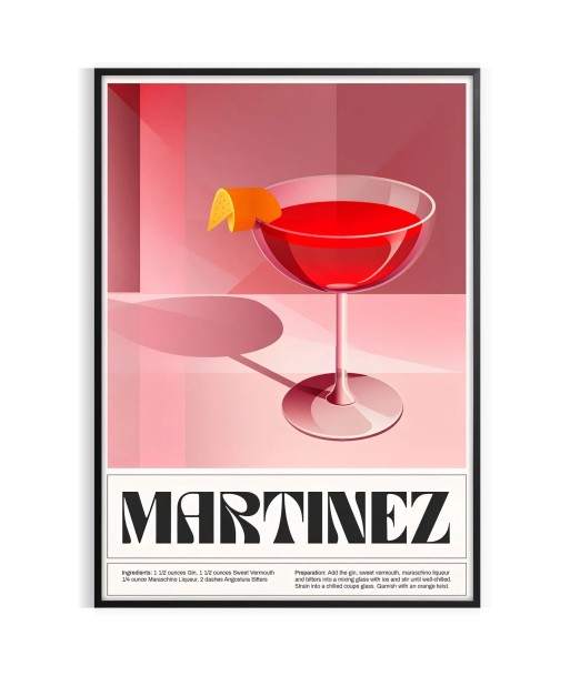 Affiche Cocktail Mafficheinez Voir les baskets