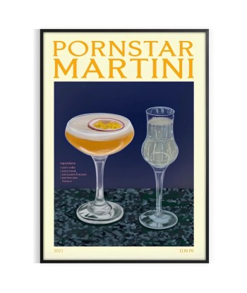 Pornstar Martini Cocktail Print À commander