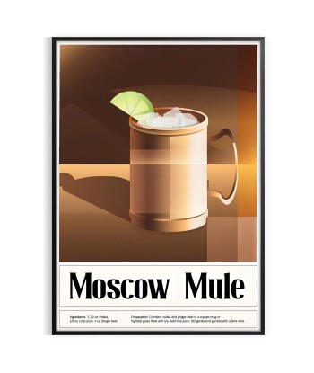 Affiche Pour Cocktail Moscow Mule les ctes