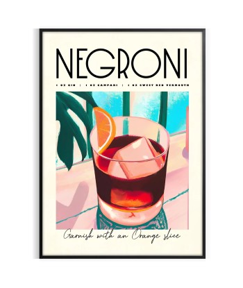 Cocktail Negroni Affiche 2 en stock