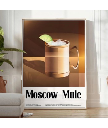 Affiche Pour Cocktail Moscow Mule les ctes