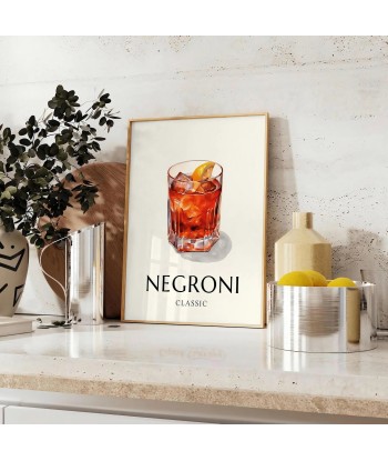 Affiche 1 Cocktail Negroni shop