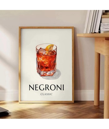 Affiche 1 Cocktail Negroni shop