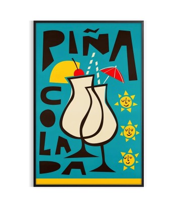 Affiche Cocktail Pina Coloada l'évolution des habitudes 