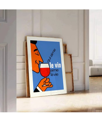 Affiche Cocktail Qui Aime Le Vin Vie la colonne vertébrale