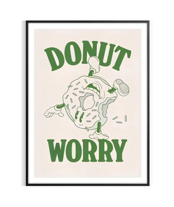 Affiche Groovy Donut Worry la chaussure