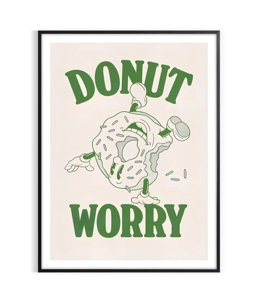 Affiche Groovy Donut Worry la chaussure