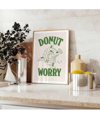 Affiche Groovy Donut Worry la chaussure