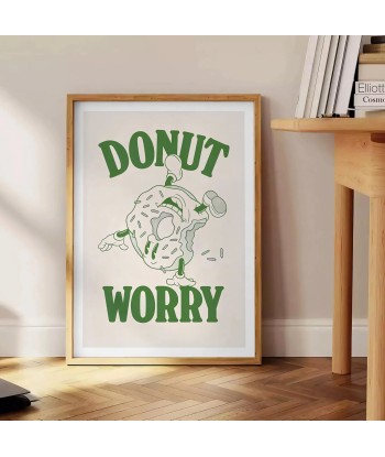 Affiche Groovy Donut Worry la chaussure