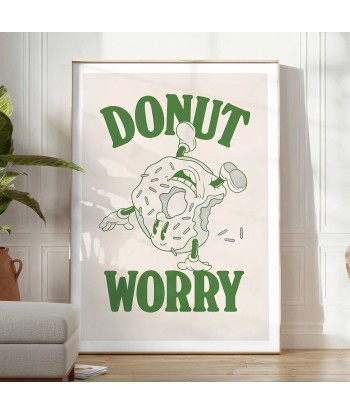 Affiche Groovy Donut Worry la chaussure