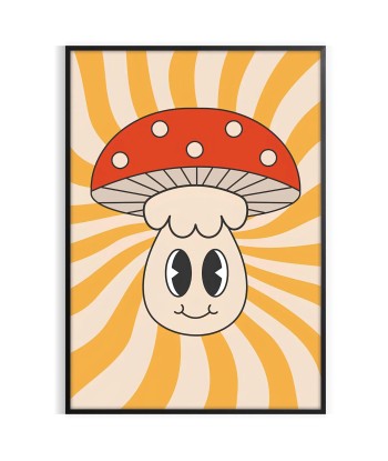 Affiche Groovy Mushroom de l' environnement