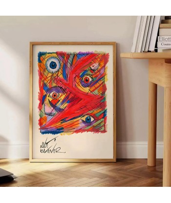 Abstract Colored Maximalist Wall Print En savoir plus