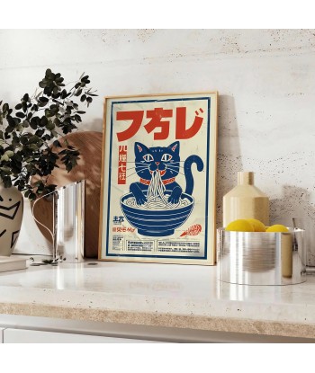 Affiche Cuisine Ramen Chat chez Cornerstreet bien 