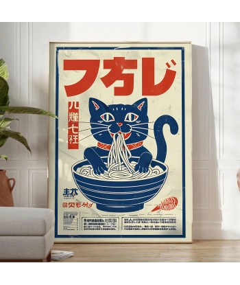 Affiche Cuisine Ramen Chat chez Cornerstreet bien 