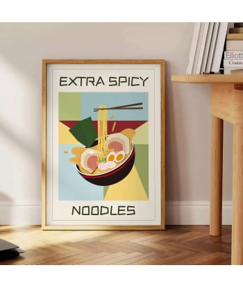 Affiche Cuisine Avecs Nouilles Extra Épicées les ctes