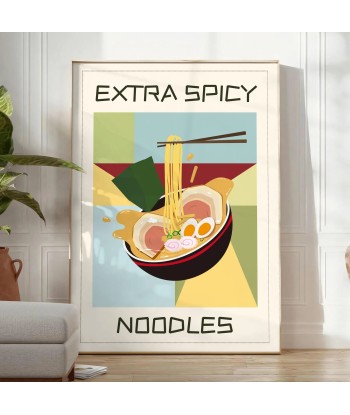 Affiche Cuisine Avecs Nouilles Extra Épicées les ctes