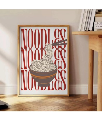 Affiche Cuisine Nouilles français