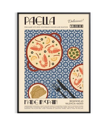 Affiche Culinaire Paella vous aussi creer 