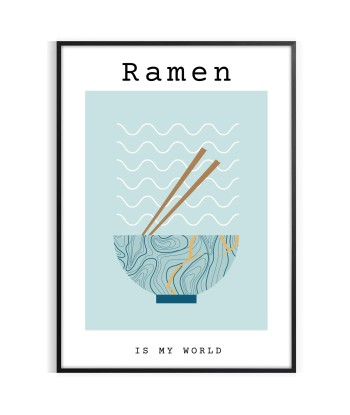 Affiche Cuisine Ramen 1 rembourrage situé sous