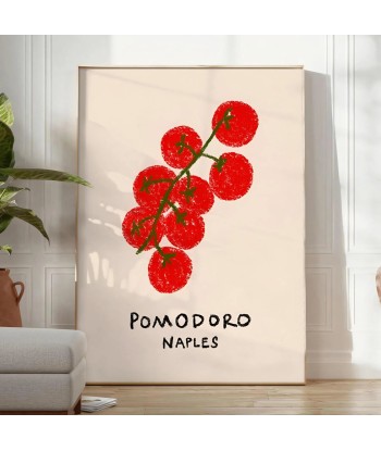 Affiche Sur Cuisine Naples Avec Pomodoro en ligne des produits 