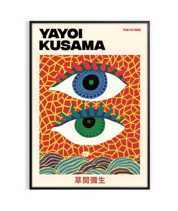 Affiche Yeux Yayoi Kusama une grave pollution 