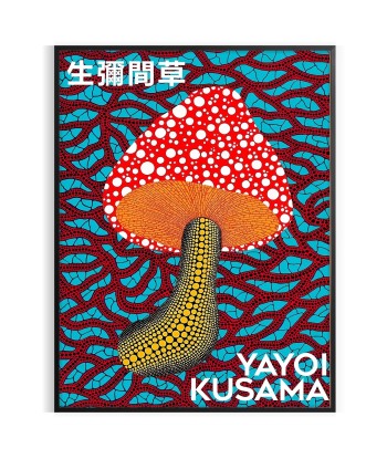 Affiche Champignons Yayoi Kusama 1 Dans la société mordern