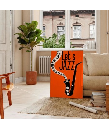 Letsjazzorangeposter Affiche Maximaliste français