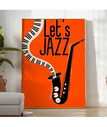 Letsjazzorangeposter Affiche Maximaliste français