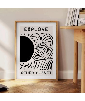 Affiche Moderne "Explorezautres Planètes" pour bénéficier 