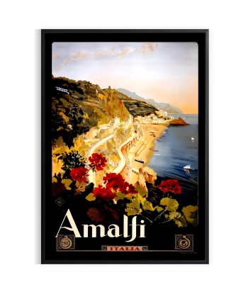 Affiche Voyage Vintageamalfi en stock