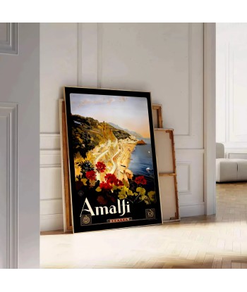 Affiche Voyage Vintageamalfi en stock