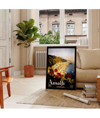 Affiche Voyage Vintageamalfi en stock