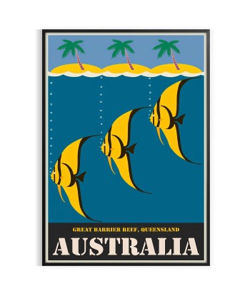 Affiche Voyage Vintageaustralie pas chere