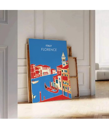 Affiche Voyage Vintage Florence Italie de France