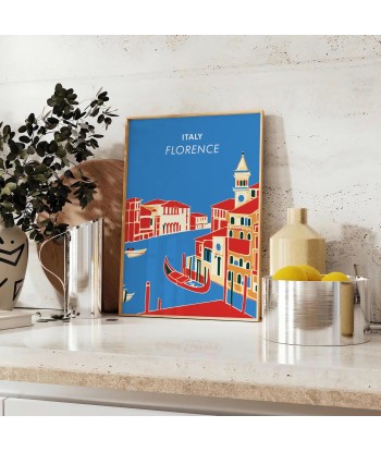 Affiche Voyage Vintage Florence Italie de France